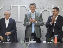 Durante su discurso Juan Enrique Ibarra Pedroza hizo un llamado a seguir defendiendo y protegiendo a la industria tequilera. CORTESÍA.