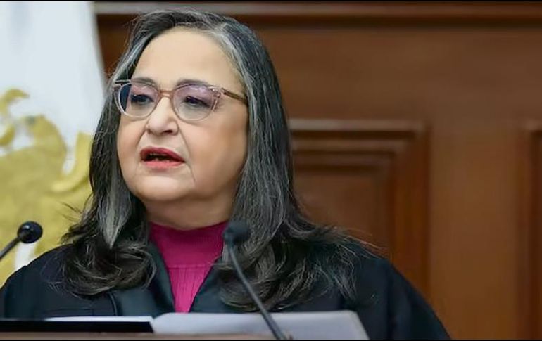 La ministra presidenta invitó a que, quien tenga pruebas de contubernio entre el crimen y los jueces, presente su denuncia. ESPECIAL