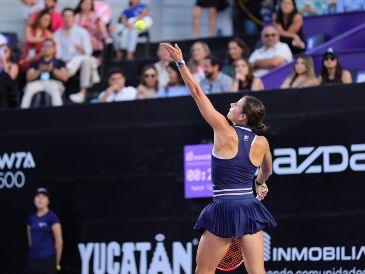 Emma tuvo un paso contundente en los cuatro compromisos que disputó. CORTESÍA/ Mérida Open.