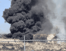 El incendio ocurrió en un predio con pastizal y residuos en las colonias Las Agujas y La Mojonera, en las inmediaciones del Technology Park, en el poblado de Nextipac. CORTESÍA