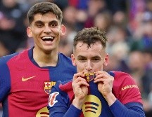 Marc Casadó marcó el segundo tanto para el cuadro catalán. EFE