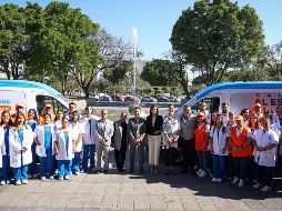 El gobernador de Jalisco, Pablo Lemus, comentó que serán alrededor de 300 trabajadores quienes serán desplegados en las brigadas que se ejecutarán en todo el estado. EL INFORMADOR/H. FIGUEROA