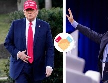 Milei dijo que su país se sumará también a la política de aranceles recíprocos que ha propuesto Trump. AP/ B. Curtis EFE/ J. Lo Scalzo