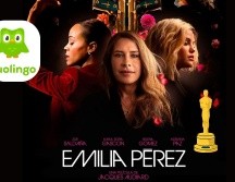 La pronunciación del español del elenco de Emilia Pérez fue uno de los puntos más criticados de la película. Instagram: @cinedot.mx / duolingo.com