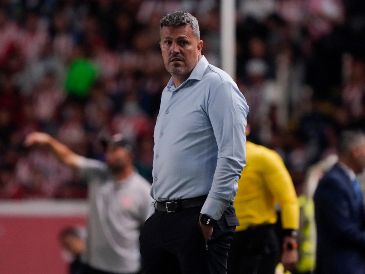 Óscar García Junyent nunca pudo conectar con el equipo ni con la afición rojiblanca en los tres meses que fue entrenador del Guadalajara. IMAGO7/S. Laureano