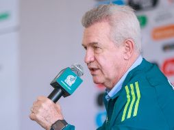 Javier Aguirre durante una conferencia de prensa previa al Final Four de la Liga de Naciones de la Concacaf. IMAGO7 / E. Sánchez