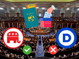 En Estados Unidos, los Republicanos avanzan con proyecto de ley que obliga a los votantes a demostrar su ciudadanía. EFE/JL. Scalzo/CANVA.