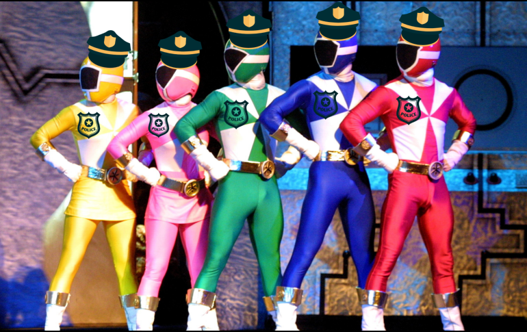 Los uniformados se caracterizaron también de personajes como Mario Bros y Luigi. INF/ARCHIVO