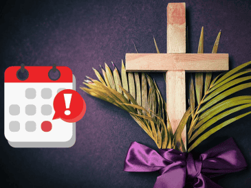 La variabilidad de la fecha de la Semana Santa es una consecuencia del sistema de cálculo basado en el calendario lunar, definido desde el siglo IV. CANVA