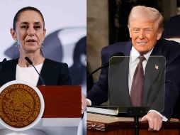 Minutos después, a través de su cuenta de X, la Presidenta Claudia Sheinbaum confirmó las afirmaciones de Trump. SUN / D. SIMÓN / AP / B. CURTIS