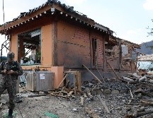 Las bombas involucradas en el incidente, identificadas como MK-82, son dispositivos de gran poder destructivo utilizados para atacar infraestructuras como puentes y edificios. EFE/YONHAP.