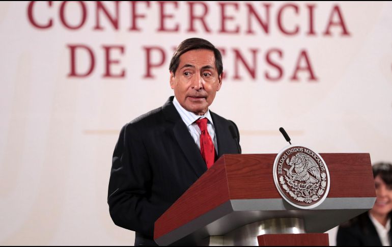 Rogelio Ramírez de la O durante conferencia matutina desde Palacio Nacional. SUN/ARCHIVO