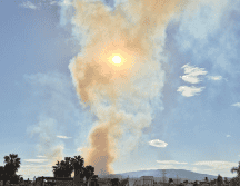 68 bomberos forestales intervienen para contener las llamas y evitar su avance hacia zonas habitadas. ESPECIAL