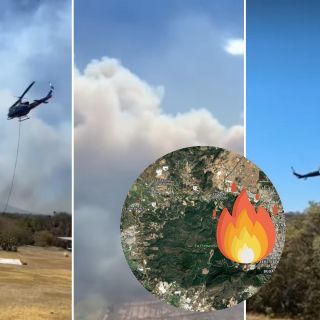 Esta es la zona afectada por el incendio en La Primavera