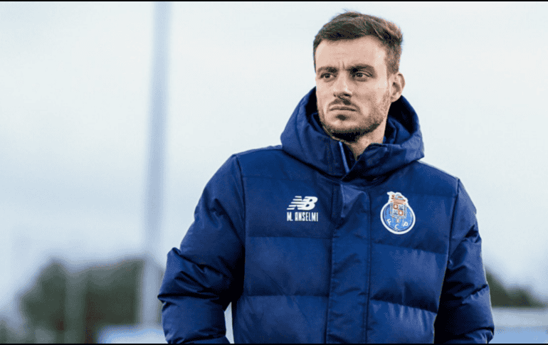 Martín Anselmi durante un entrenamiento con el FC Porto. X / @FCPorto