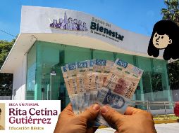 Los estudiantes recibirán, como el resto de los programas de la Secretaría del Bienestar, el pago del dinero de la Beca Rita Cetina a través de tarjeta bancaria. ESPECIAL / EL INFORMADOR y CANVA