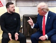 Donald Trump, presidente de Estados Unidos, junto a su homólogo de Ucrania, Volodímir Zelenski. EFE / ARCHIVO