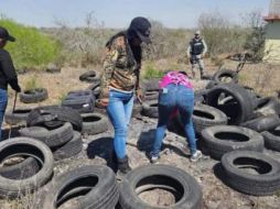 Durante las labores de búsqueda, el colectivo fue acompañado por elementos de la Guardia Nacional, la Guardia Estatal y personal de la Comisión Estatal de Búsqueda de Personas, quienes colaboraron para realizar la inspección en la zona. ESPECIAL