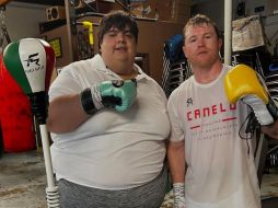 Chavira compartió un día de entrenamiento con “Canelo”, a menos de dos meses de la pelea que el boxeador tapatío tendrá contra el cubano William Scull. Instagram/ @paulopicks1.