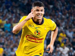 Richard Sánchez en festejo de gol con las Águilas del América en la final del Apertura 2024. IMAGO7