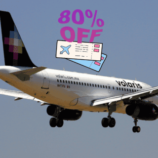 Esta aerolínea tiene descuentos del 80 % en vuelos nacionales e internacionales