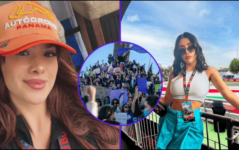 Tras publicación de Karime Pindter Gala Montes expresa su descontento en le marco del 8M. UNSPLASH/Barbara Zandoval/FACEBOOK/Gala montes/Karime Pindter