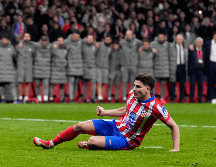 JULIÁN ÁLVAREZ. El Atlético de Madrid tampoco entiende cómo se puede resolver una jugada tan decisiva en tan solo un minuto. AP / M. Fernández