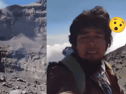 Por el Día de Don Goyo un joven subió para llevarle una ofrenda. ESPECIAL