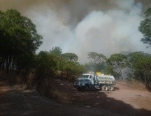 El operativo de combate cuenta con el apoyo de 10 elementos de staff, 38 vehículos y una aeronave. ESPECIAL / PC JALISCO