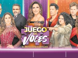 “Juego de Voces” es uno de los programas más exitosos de Televisa; en la foto, el talento que participa en dicho proyecto. ESPECIAL