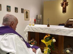 Vaticano difunde foto del papa Francisco tras 31 días hospitalizado. EFE / OFICINA DE PRENSA DEL VATICANO