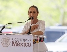 Claudia Sheinbaum Pardo reaccionó al presunto hackeo de su teléfono celular, como lo reportó el diario estadounidense The New York Times. SUN/ H. Salvador.