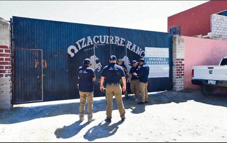 La propiedad fue asegurada por la fiscalía del Estado para realizar la investigación. ESPECIAL