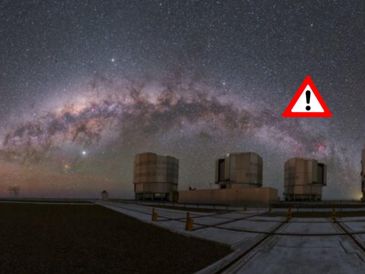 La contaminación lumínica del INNA haría que el cielo chileno fuese un 35 % más brillante. ESPECIAL / Canva / elt.eso.org
