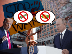 Putin acuerda con Trump un alto el fuego parcial y pide cortar la asistencia a Kiev. EL UNIVERSAL/B. Fregoso/EFE/M. Klimentyev /AP Photo/E. Vucci/CANVA.