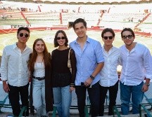 Saúl Perez, Luisa Tostado, Majo Avelar, Carlos Ruvalcaba, Jorge Tostado y Diego Ramírez en la novena corrida de la temporada 2025 en la plaza de toros Nuevo Progreso. GENTE BIEN JALISCO / C. Jimeno