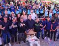 El equipo albiazul recibió un cálido reconocimiento por parte del presidente de Zapopan. EL INFORMADOR/ H. FIGUEROA.
