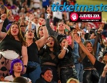 Esta es la lista completa de conciertos a los que aplica el jueves 2x1 en Ticketmaster. EL INFORMADOR / ARCHIVO