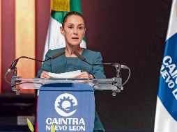 Claudia Sheinbaum destacó la fortaleza económica. EL UNIVERSAL