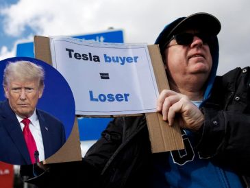 Trump lanza mensaje a quienes han atacado a Tesla. EFE / T. AKMEN