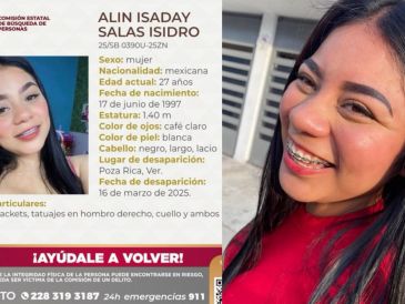 Familiares, integrantes de colectivos y personas solidarias han impulsado una campaña en redes sociales con el objetivo de obtener información que ayude a localizar a Alin Isaday Salas Isidro. FACEBOOK/Gaby Marquéz