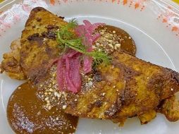 Enchilada de camarón de Mashaca Mashin. CORTESÍA