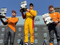 O'Ward, quien apenas este sábado logró su primera pole en tres años, mostró sus cualidades y control al frente del volante. X/ @ArrowMcLaren