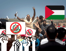 Cientos de palestinos se manifiestan en el norte de Gaza contra Hamás. ARCHIVO/EFE/ L. Piergiovanni/CANVA.