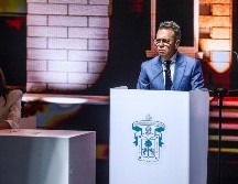 Pablo Lemus se comprometió también con la rectora electa, Karla Planter, para seguir trabajando en conjunto. EL INFORMADOR/ A. Navarro.