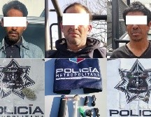 Los tres sujetos fueron puestos a disposición del Ministerio Público, quien continuará con las investigaciones correspondientes. ESPECIAL