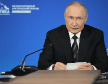 Vladímir Putin, presidente de Rusia, en la sesión plenaria del foro 
