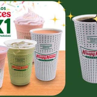 Krispy Kreme ofrece bebidas al 2x1, esto debes hacer para participar
