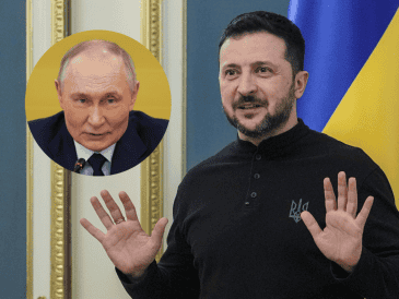 Zelenski también señaló que Putin teme por el debilitamiento de su sociedad y por perder el poder. EFE/Archivo