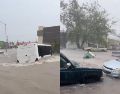 Reynosa, Tamaulipas, se vio afectada por fuertes lluvias que dejaron impactos significativos en la región. ESPECIAL.
